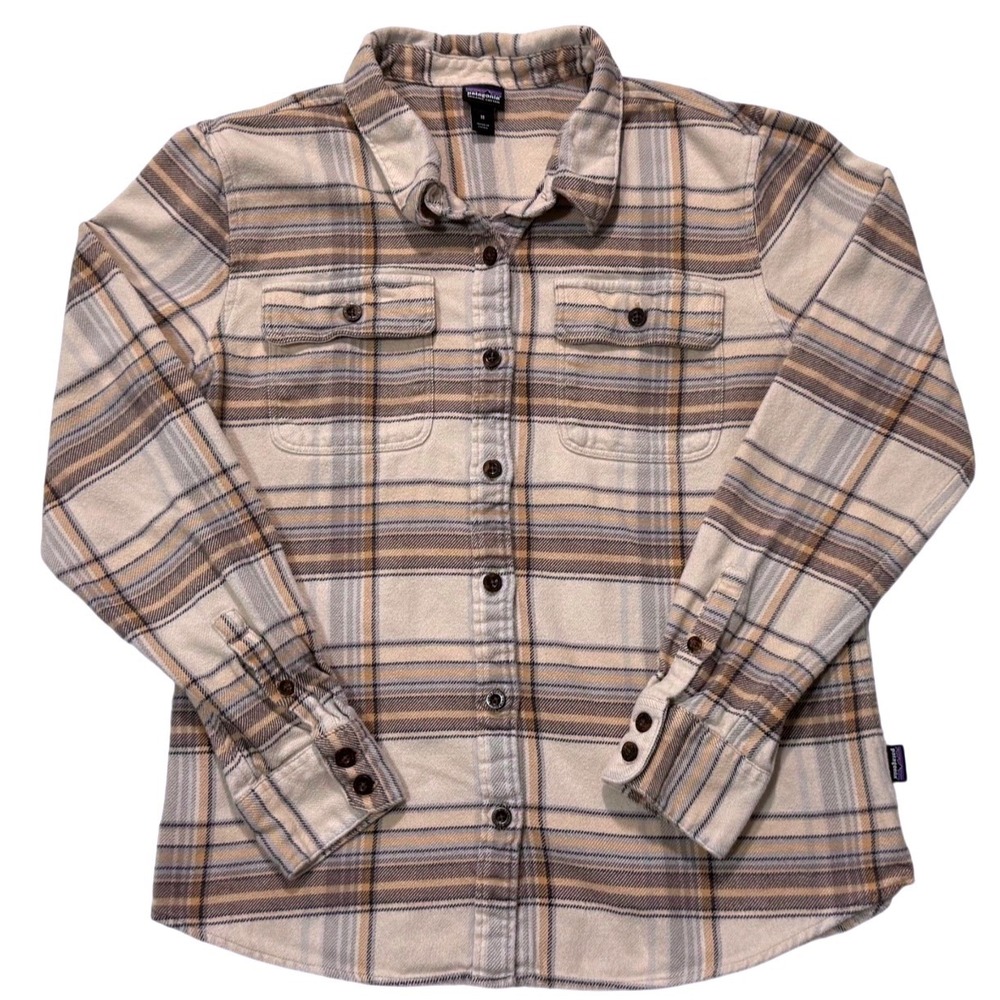 Patagonia  Plaid Organic‎ Cotton Flannel Shirt Women's - Medium